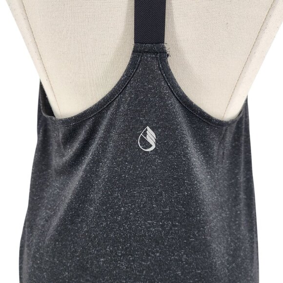 NEW Icyzone Womens Medium Top Dark Heather Gray Racerback Activewear Tank Top - Picture 6 of 10